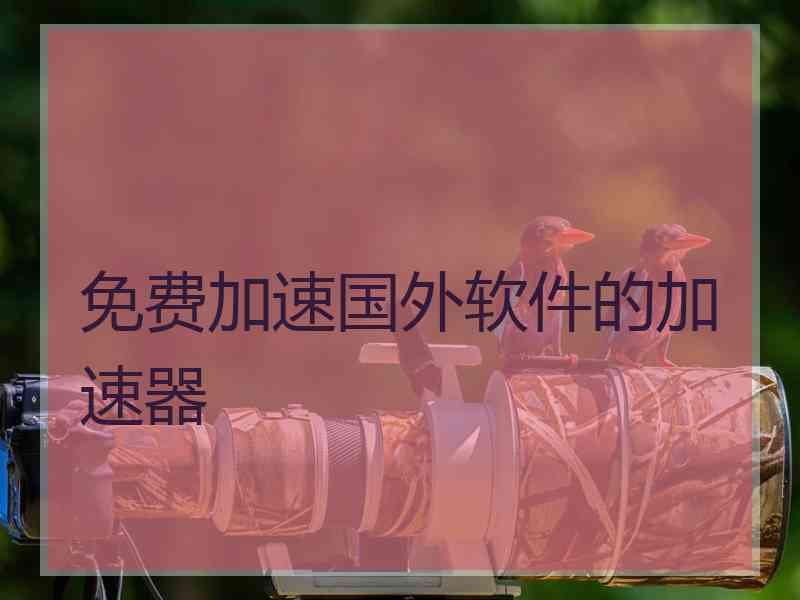 免费加速国外软件的加速器 免费加速国外软件的加速器