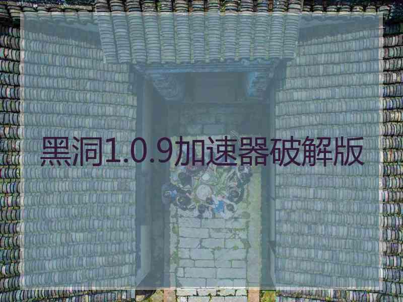 黑洞1.0.9加速器破解版