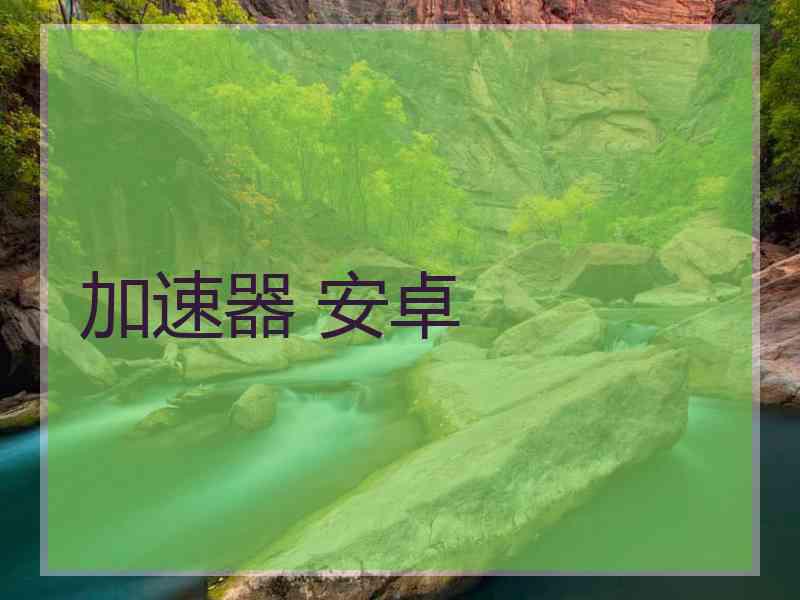 加速器 安卓