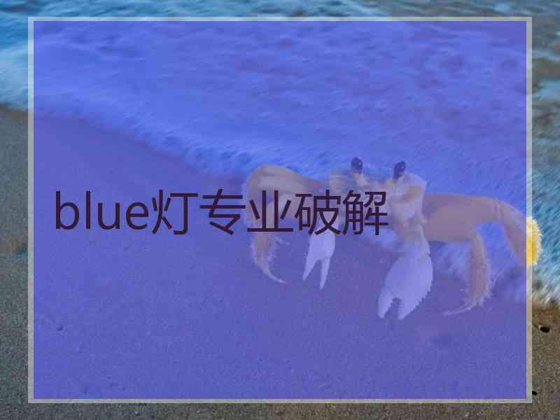 blue灯专业破解
