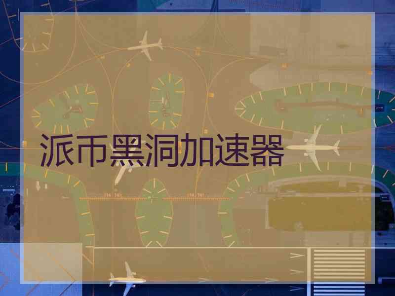 派币黑洞加速器