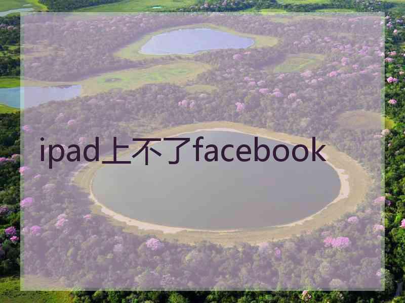 ipad上不了facebook