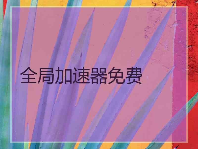全局加速器免费