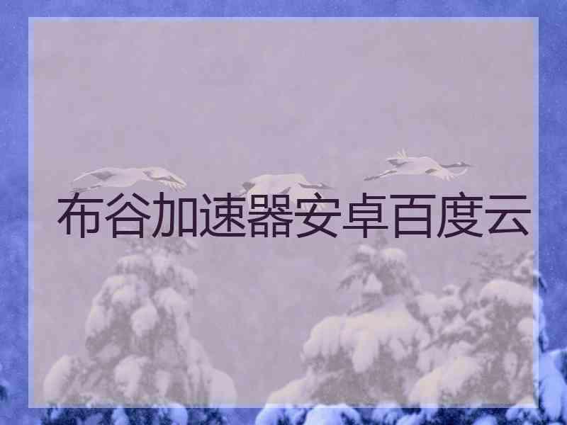 布谷加速器安卓百度云