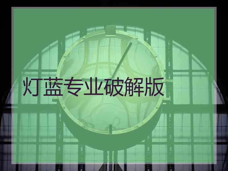 灯蓝专业破解版
