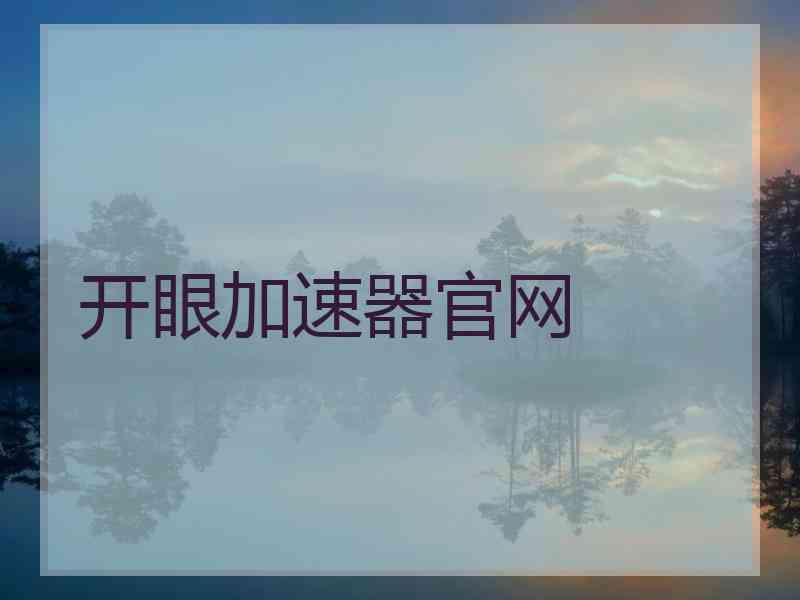 开眼加速器官网