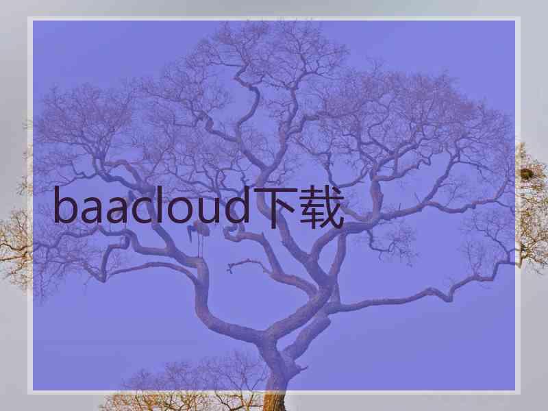 baacloud下载