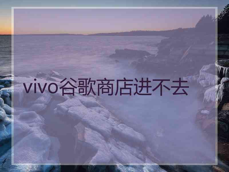 vivo谷歌商店进不去