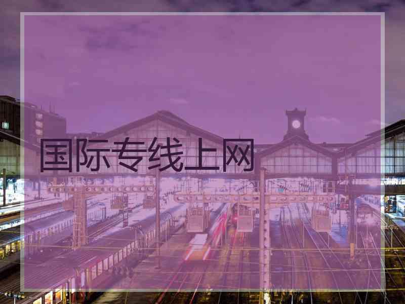 国际专线上网