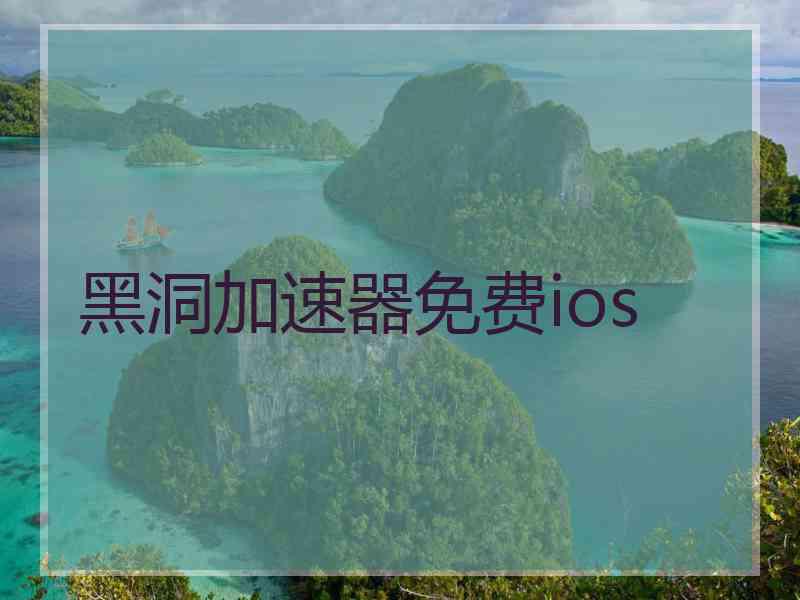黑洞加速器免费ios