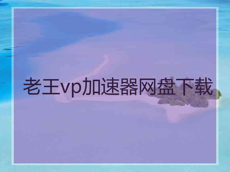 老王vp加速器网盘下载