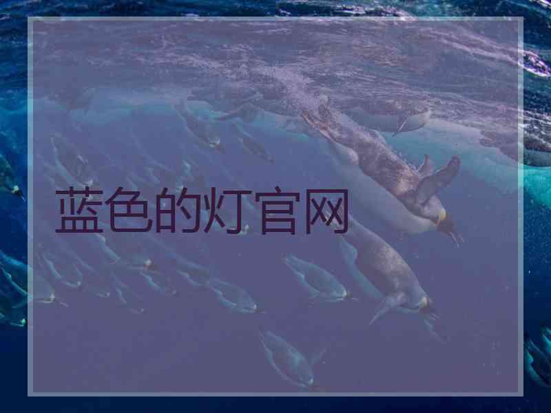 蓝色的灯官网