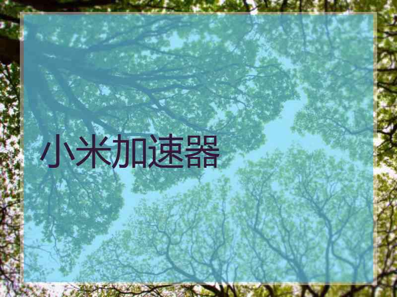 小米加速器