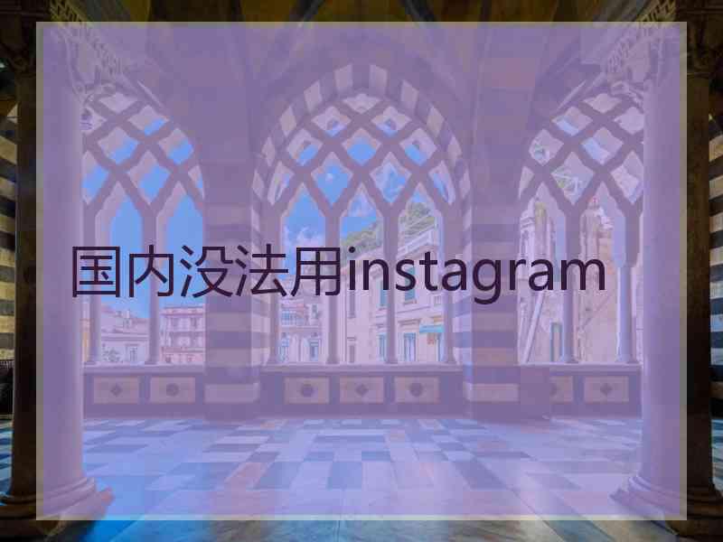 国内没法用instagram