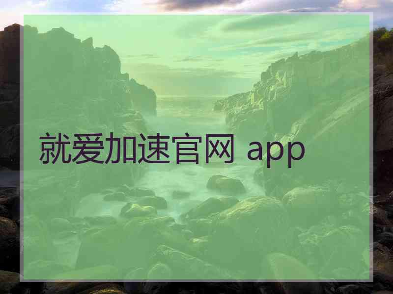 就爱加速官网 app