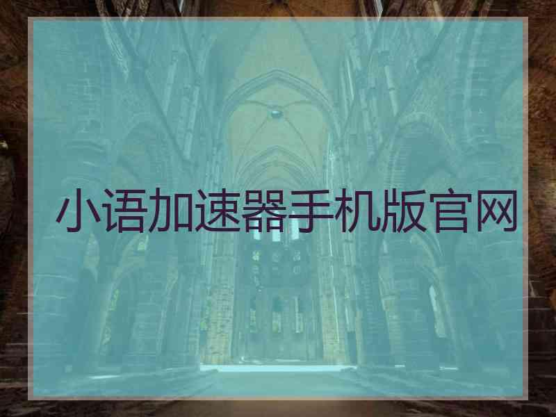 小语加速器手机版官网