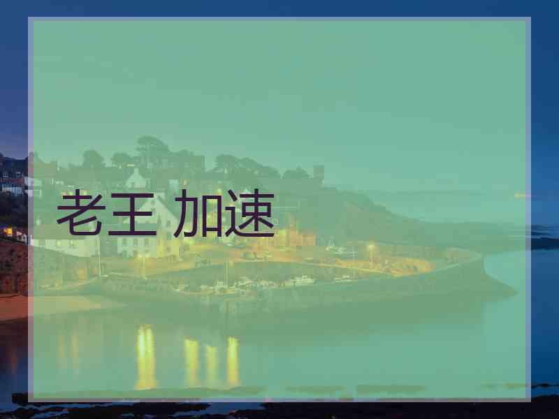 老王 加速