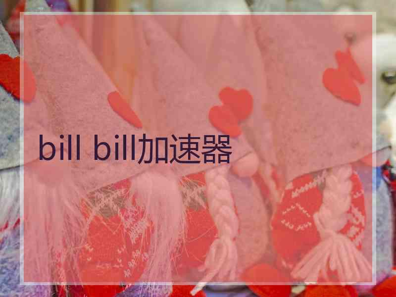 bill bill加速器