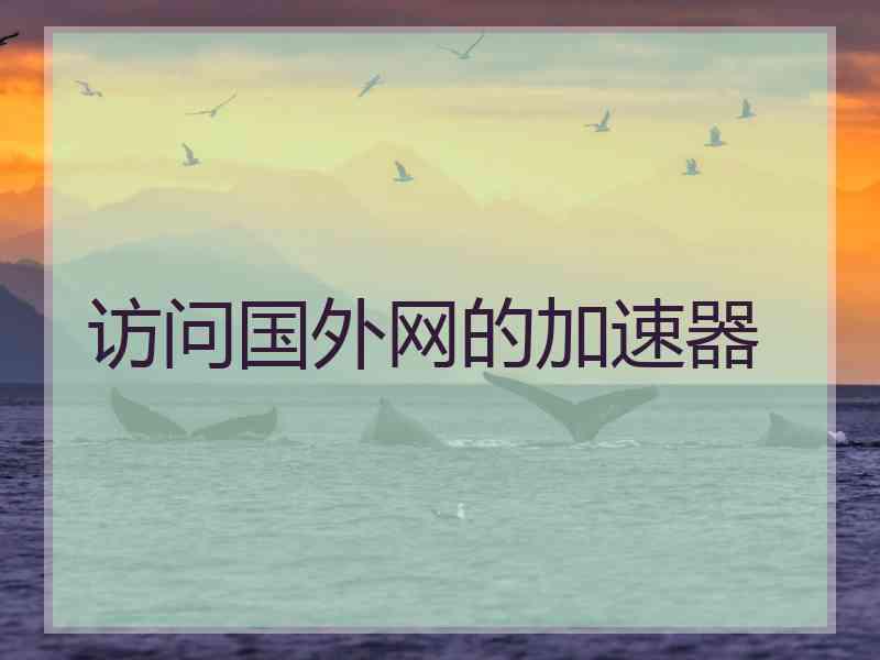 访问国外网的加速器