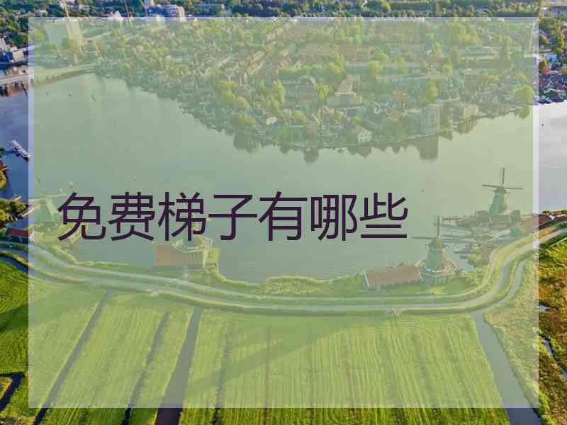 免费梯子有哪些