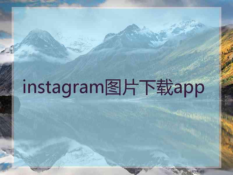 instagram图片下载app