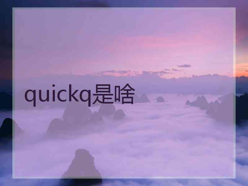 quickq是啥