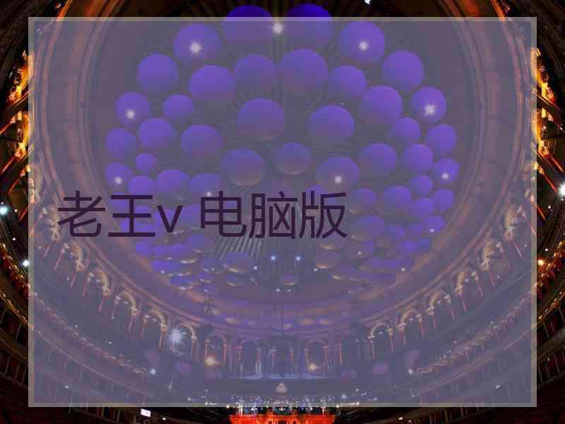 老王v 电脑版