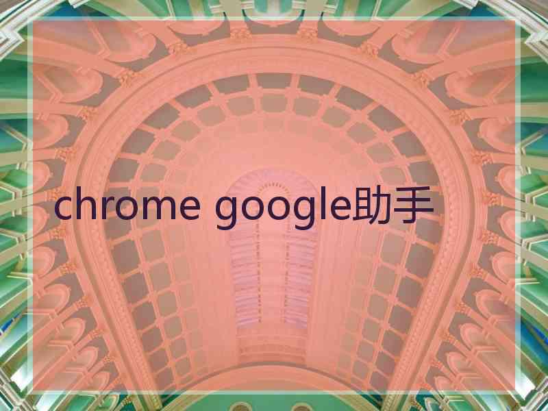chrome google助手