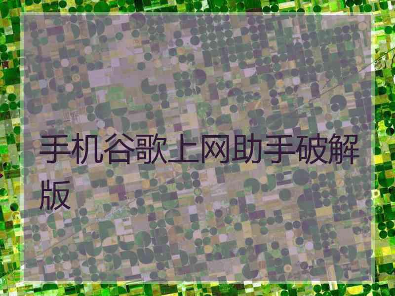 手机谷歌上网助手破解版