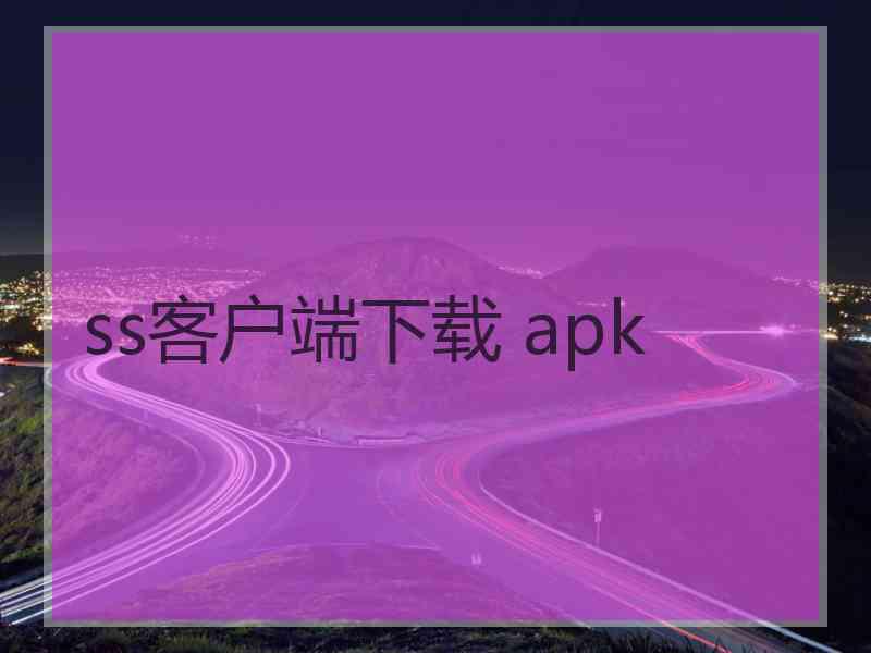 ss客户端下载 apk