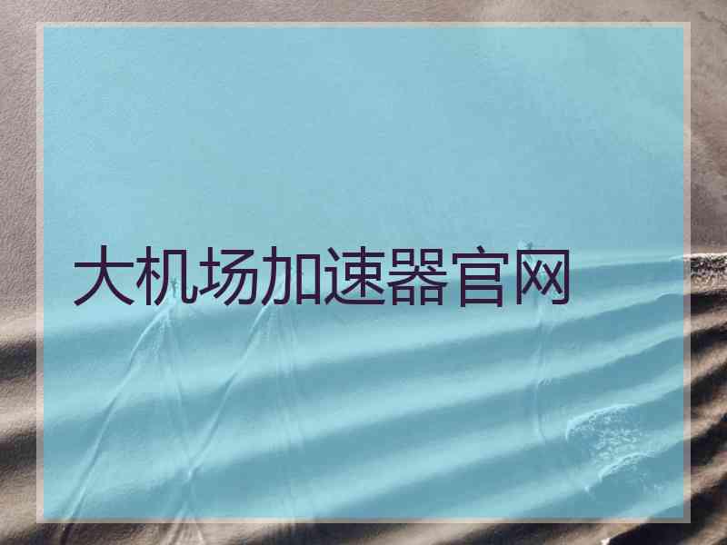 大机场加速器官网