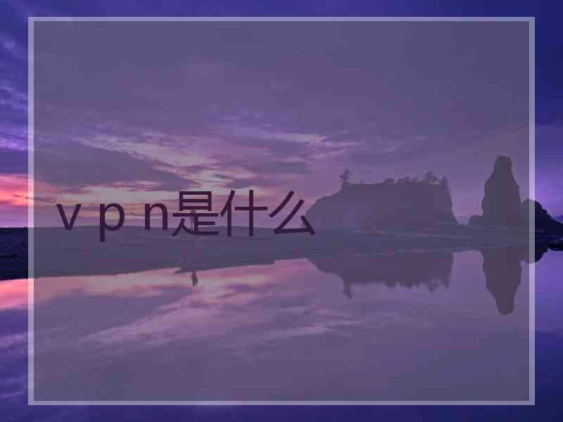 v p n是什么