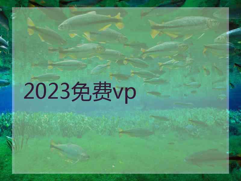 2023免费vp