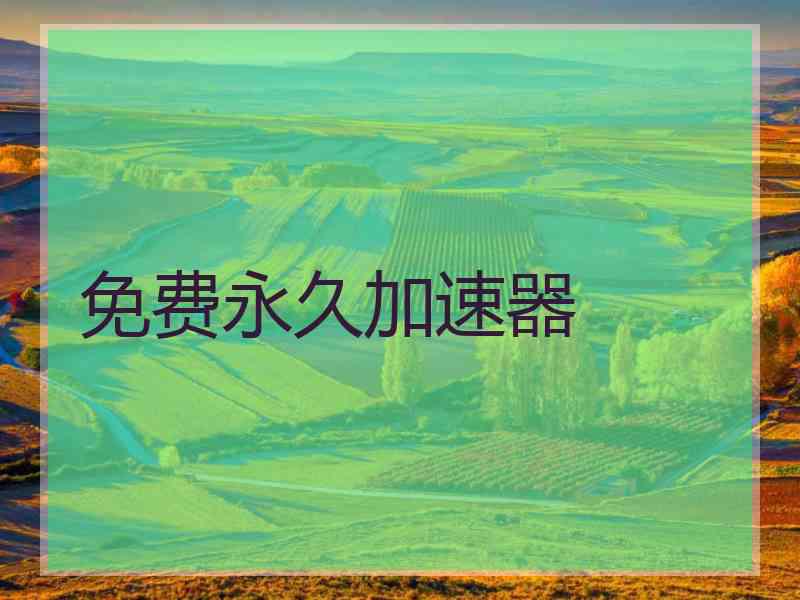 免费永久加速器