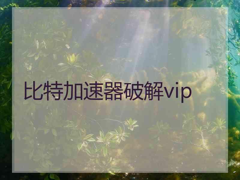 比特加速器破解vip