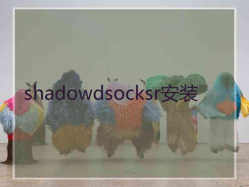 shadowdsocksr安装
