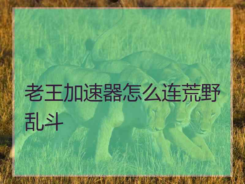 老王加速器怎么连荒野乱斗