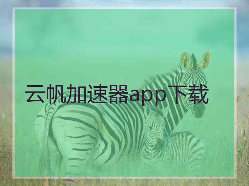 云帆加速器app下载