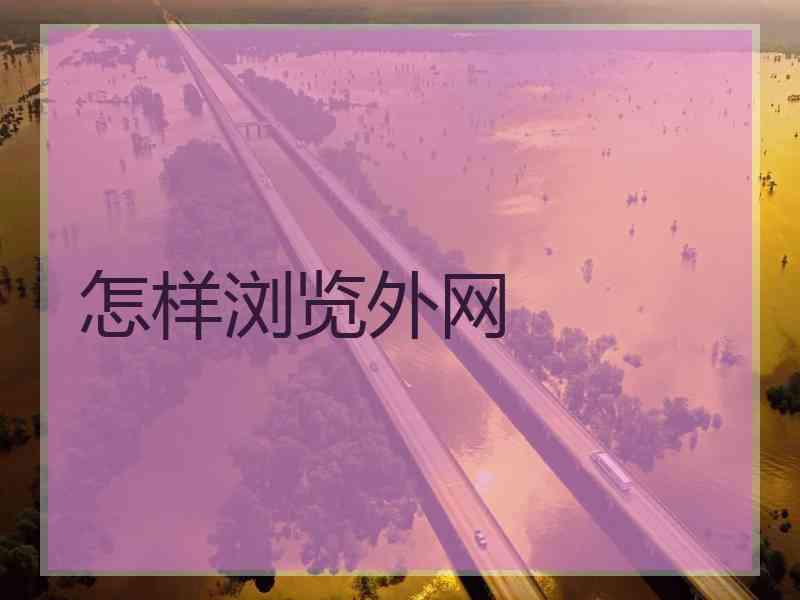 怎样浏览外网