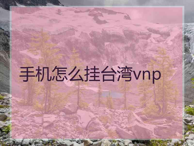 手机怎么挂台湾vnp