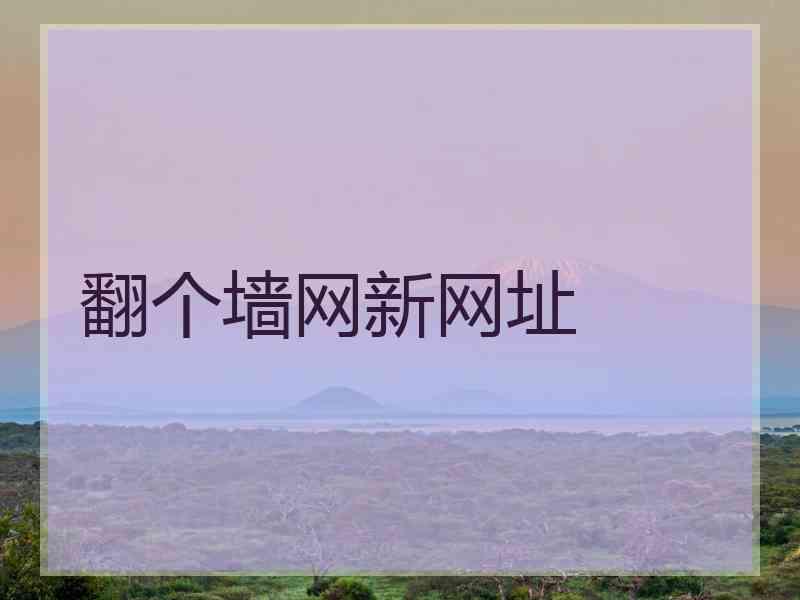 翻个墙网新网址