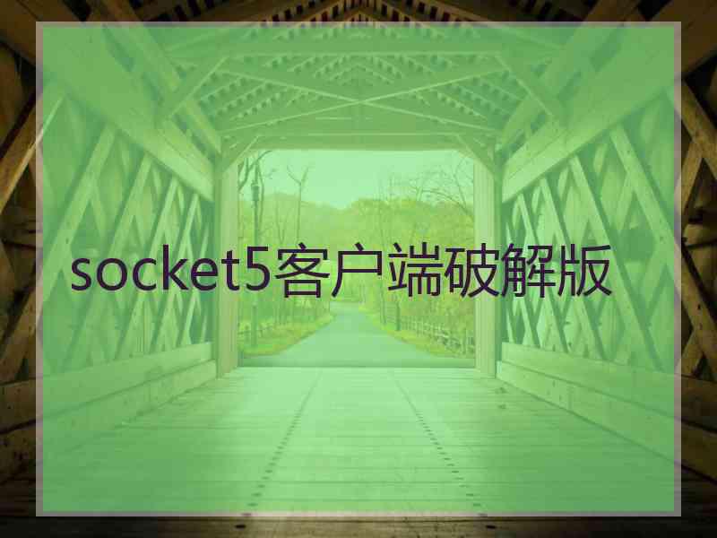 socket5客户端破解版