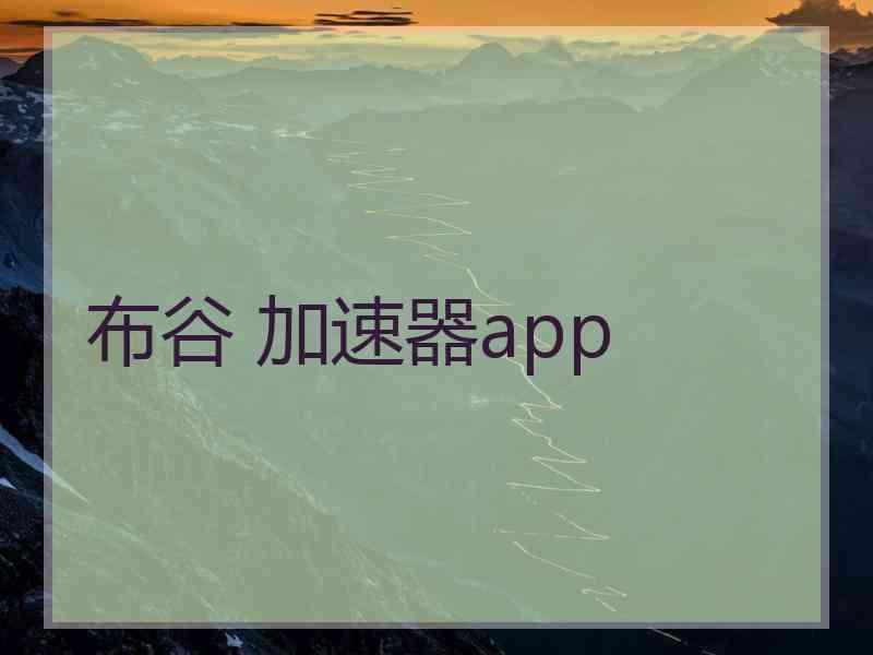 布谷 加速器app
