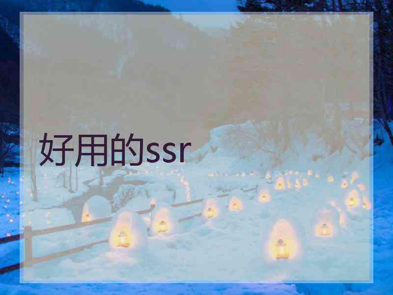 好用的ssr