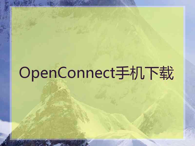 OpenConnect手机下载