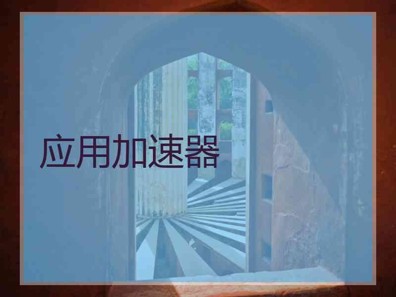 应用加速器