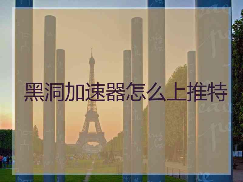 黑洞加速器怎么上推特