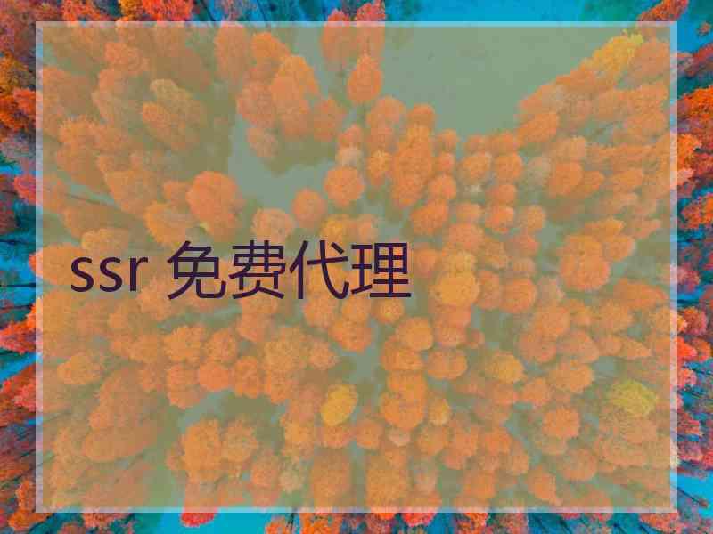 ssr 免费代理