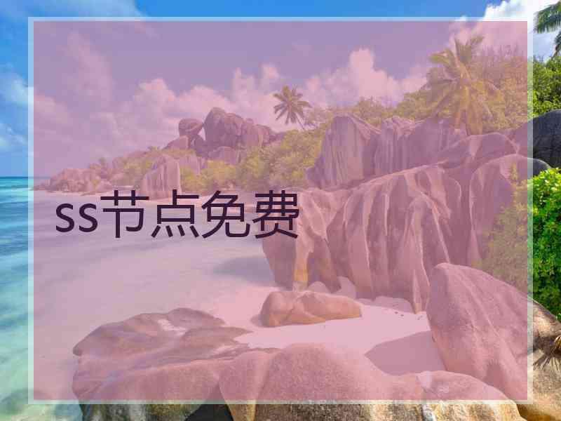 ss节点免费
