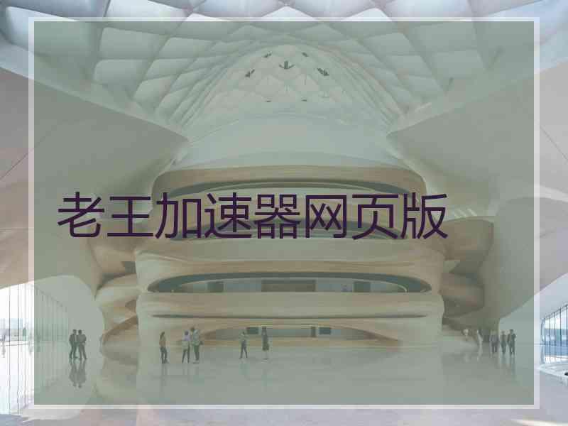 老王加速器网页版